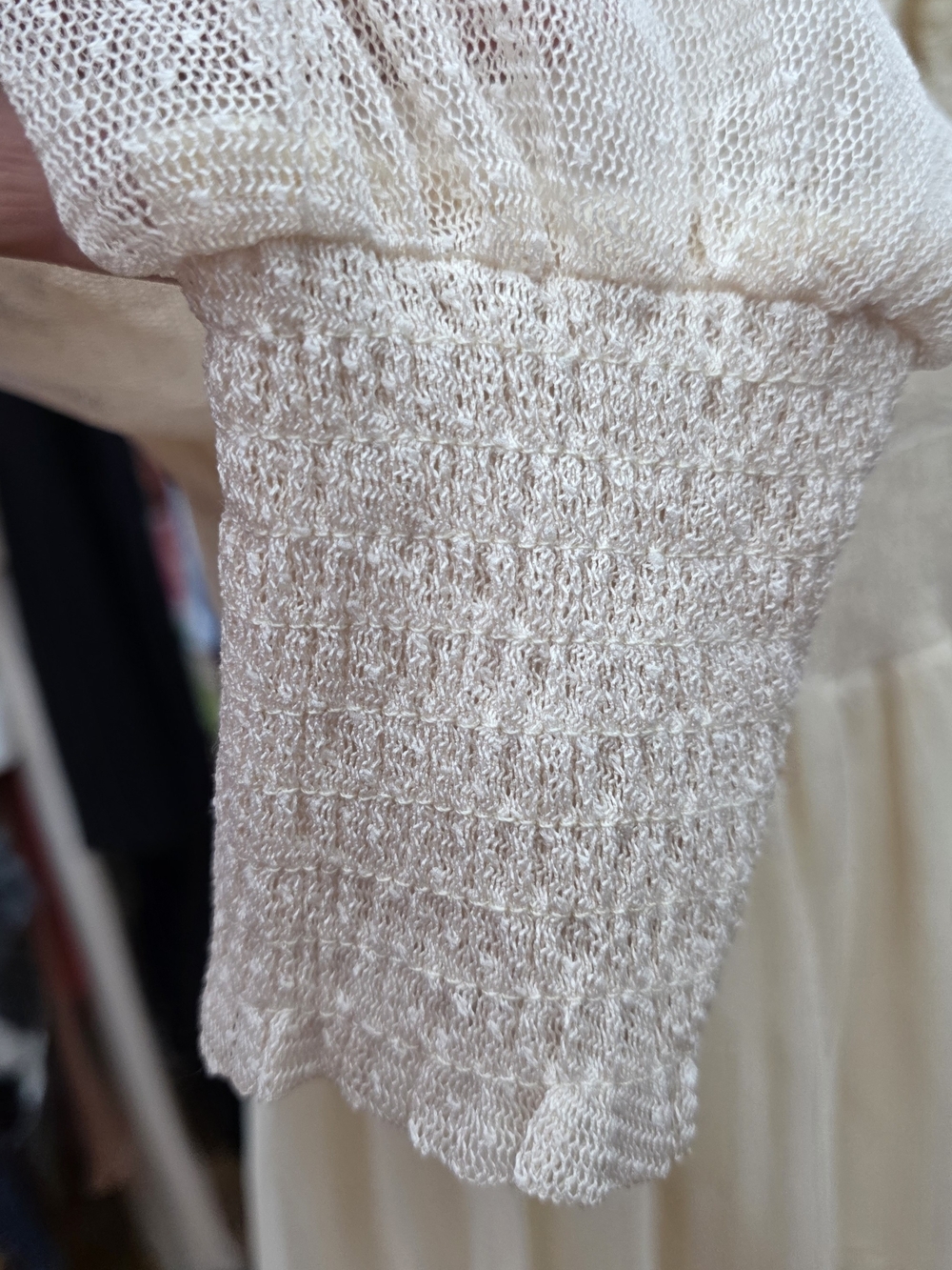 bohme Cream Lace Tiered Maxi Dress Nwt Xs - Picture 6 of 13